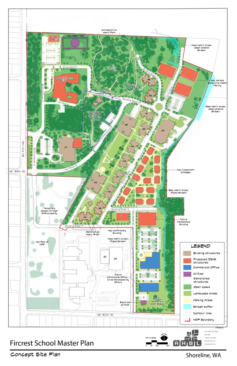 Fircrest School Draft 20-year Concept Site Plan