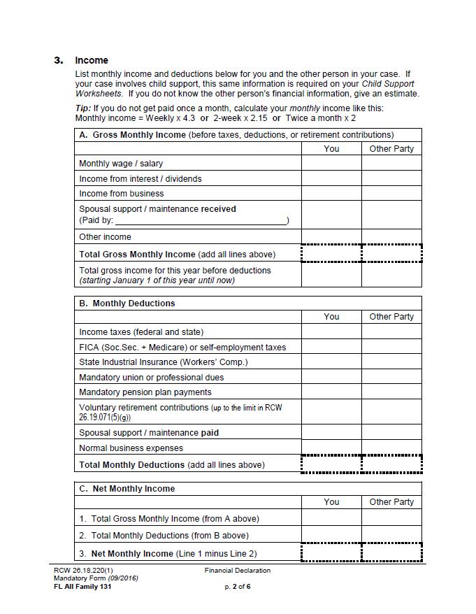 Income page image