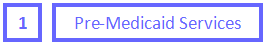 1 Pre-Medicaid Services