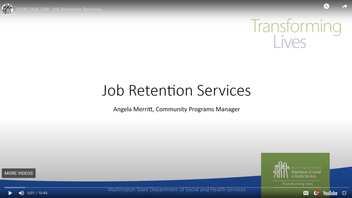 Job Retention Services Video Screenshot
