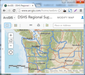 Map of Regional Support Network Regions