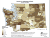 Ambulatory Difficulty (ACS data by Census Tract)