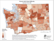 Vision Difficulty (ACS data by Census Tract)