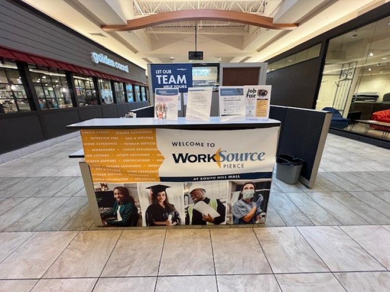 Kiosk at the South Hill Mall